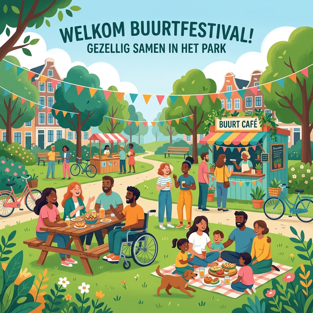 Buurtfeest in het park